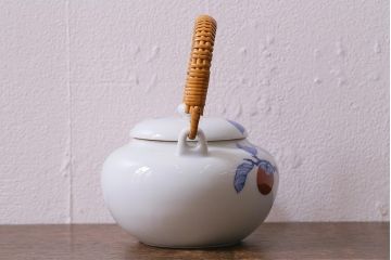 昭和期　柿右衛門　柿文　色絵急須(R-041609)