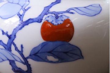 昭和期　柿右衛門　柿文　色絵急須(R-041609)