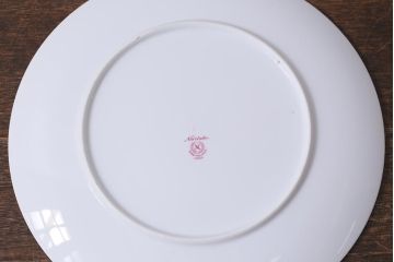 ヴィンテージ　プレミアノリタケ(Noritake、則武)　サイン入り　ゴルフ風景　プレート(飾り皿、洋食器、ビンテージ)(R-041610)