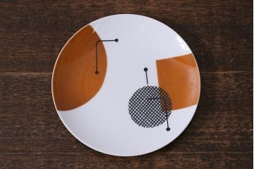 アンティーク雑貨　昭和中期　ノリタケ(Noritake)　あたたかみのある雰囲気の小皿6枚セット(和食器、プレート)(R-041612)
