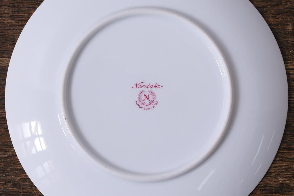 アンティーク雑貨　昭和中期　ノリタケ(Noritake)　あたたかみのある雰囲気の小皿6枚セット(和食器、プレート)(R-041612)