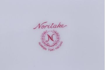 アンティーク雑貨　昭和中期　ノリタケ(Noritake)　あたたかみのある雰囲気の小皿6枚セット(和食器、プレート)(R-041612)