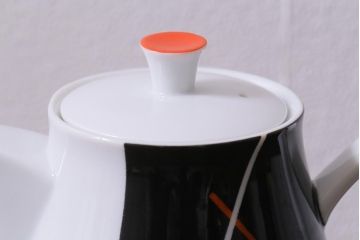 ヴィンテージ　プレミアノリタケ(Noritake、則武、日陶)　レトロモダンなポット・プレートセット(洋食器、ビンテージ)(R-041613)