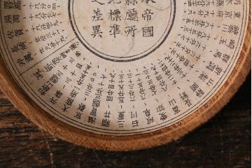 アンティーク雑貨　明治大正期　日本帝国日時計　方位磁石(コンパス)(R-041615)