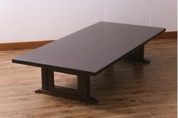 ビンテージ家具　松本民芸家具　洗練された佇まいが魅力的な座卓(ローテーブル、座机、ヴィンテージ)(R-041630)