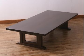 ビンテージ家具　松本民芸家具　洗練された佇まいが魅力的な座卓(ローテーブル、座机、ヴィンテージ)(R-041631)