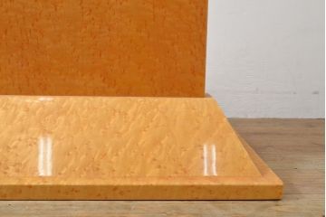 在庫未使用品　IDC大塚家具　松創　バーズアイ(鳥眼杢)　メープル　ステンドグラスの衝立(つい立て、パーテーション)(定価約93万円)(R-041640)