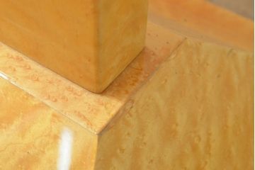 在庫未使用品　IDC大塚家具　松創　バーズアイ(鳥眼目)　メープル　ステンドグラスの衝立(つい立て、パーテーション)(定価約93万円)(R-041641)