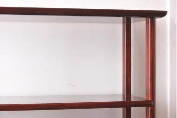 在庫未使用品　IDC大塚家具　松創　やすらぎ　ケヤキ材　木地呂塗り　如月の棚(飾棚、飾り棚)(定価約396万円)(R-041643)