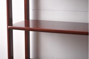 在庫未使用品　IDC大塚家具　松創　やすらぎ　ケヤキ材　木地呂塗り　如月の棚(飾棚、飾り棚)(定価約396万円)(R-041643)