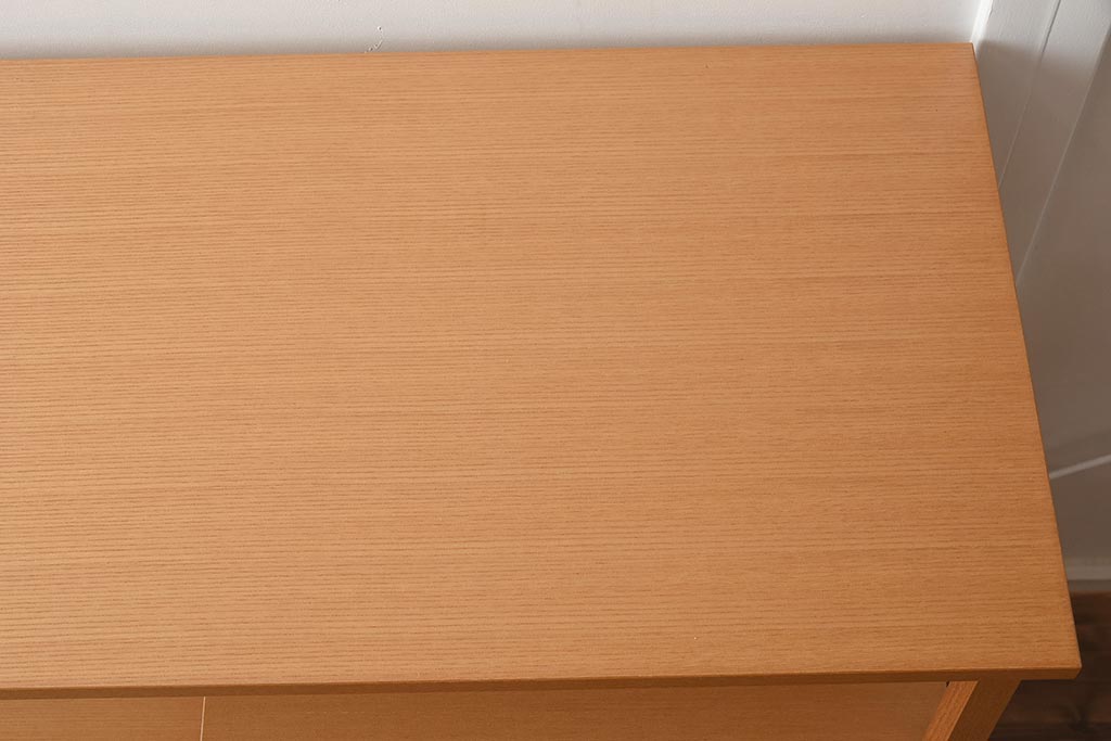 在庫未使用品　IDC大塚家具　室礼　三彩　欅柾板　飾棚002(飾り棚)(定価約69万円)(R-041644)