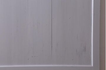 アンティーク建具　明治大正期　杉無垢材　グレーペイントのおしゃれな板戸2枚セット(引き戸、建具)(R-041646)