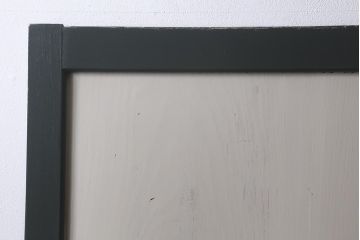 アンティーク建具　明治大正期　杉無垢材　ペイント　ツートンカラーのシックな板戸2枚セット(引き戸、建具)(R-041647)