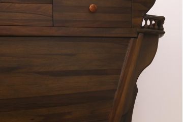 スペイン製　メイフラワー号　帆船型　自慢の一品になるワインキャビネット(ワインラック、オブジェ)(定価約100万円)(R-041654)