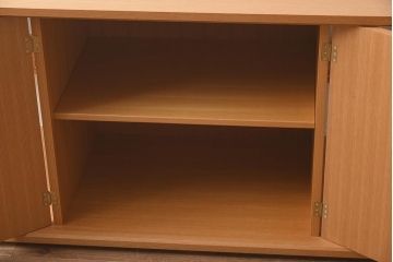 在庫未使用品　IDC大塚家具　室礼　三彩　欅柾板　飾棚004(飾り棚)(定価約60万円)(R-041656)