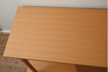 在庫未使用品　IDC大塚家具　室礼　三彩　欅柾板　飾棚004(飾り棚)(定価約60万円)(R-041656)