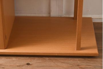 在庫未使用品　IDC大塚家具　室礼　三彩　欅柾板　飾棚004(飾り棚)(定価約60万円)(R-041656)