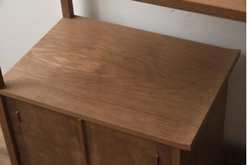在庫未使用品　IDC大塚家具　松創　清　桑材　飾棚(飾り棚)(定価約156万円)(R-041658)