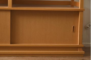 在庫未使用品　IDC大塚家具　室礼　三彩　欅柾板　飾棚005(飾り棚)(定価約99万円)(R-041659)