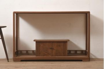 在庫未使用品　IDC大塚家具　松創　清　桑材　飾棚(飾り棚)(定価約136万円)(R-041660)