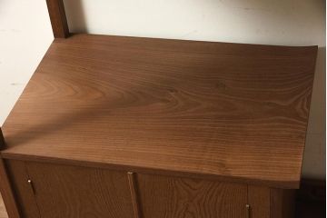 在庫未使用品　IDC大塚家具　松創　清　桑材　飾棚(飾り棚)(定価約156万円)(R-041661)