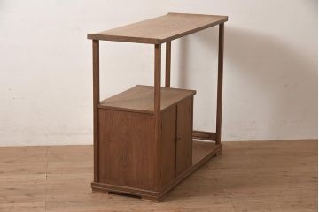 在庫未使用品　IDC大塚家具　松創　清　桑材　飾棚(飾り棚)(定価約156万円)(R-041661)