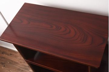 在庫未使用品　IDC大塚家具　松創　やすらぎ　ケヤキ材　木地呂塗り　三段飾棚(飾り棚)(定価約486万円)(R-041662)