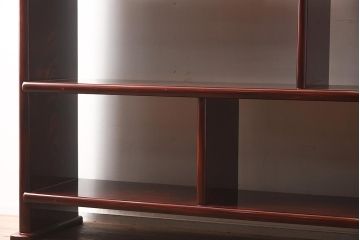 在庫未使用品　IDC大塚家具　松創　やすらぎ　ケヤキ材　木地呂塗り　三段飾棚(飾り棚)(定価約486万円)(R-041662)