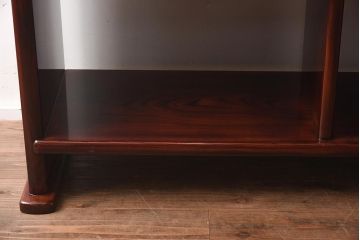 在庫未使用品　IDC大塚家具　松創　やすらぎ　ケヤキ材　木地呂塗り　三段飾棚(飾り棚)(定価約486万円)(R-041662)