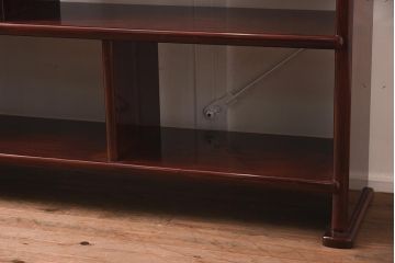 在庫未使用品　IDC大塚家具　松創　やすらぎ　ケヤキ材　木地呂塗り　三段飾棚(飾り棚)(定価約486万円)(R-041662)