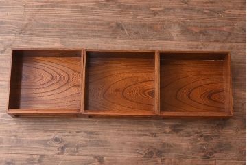 在庫未使用品　IDC大塚家具　漆器山富　漆塗り　透かし入り　総ケヤキ無垢材　飾棚(飾り棚)(定価約216万円)(R-041667)