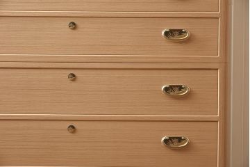 展示品　IDC大塚家具　家具のカネトク　3.6尺　7ノ3　隅丸仕上げ　桐タンス(定価約100万円)(R-041671)