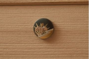 展示品　IDC大塚家具　家具のカネトク　3.6尺　7ノ3　隅丸仕上げ　桐タンス(定価約100万円)(R-041671)