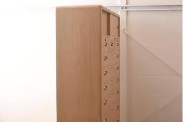 展示品　IDC大塚家具　家具のカネトク　3.6尺　7ノ3　隅丸仕上げ　桐タンス(定価約100万円)(R-041671)