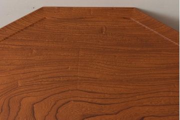 在庫未使用品　IDC大塚家具　松創　やすらぎ　欅材　木地呂塗り　10角形(十角形)座卓(ローテーブル)(定価約312万円)(R-041674)