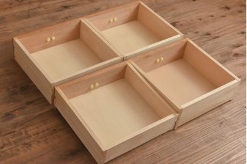 在庫未使用品　IDC大塚家具　川股家具工房　サイドボード(リビングボード)(定価約60万円)(R-041680)