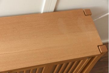 在庫未使用品　IDC大塚家具　川股家具工房　サイドボード(リビングボード)(定価約60万円)(R-041680)