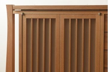 在庫未使用品　IDC大塚家具　川股家具工房　サイドボード(リビングボード)(定価約60万円)(R-041680)