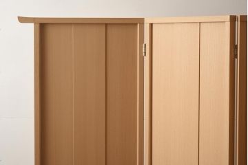 在庫未使用品　IDC大塚家具　松創　やすらぎ　桐材　4面衝立(パーテーション、工芸家具)(定価約216万円)(R-041685)