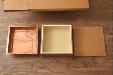 在庫未使用品　IDC大塚家具　藤沢木工　無垢楡材(ニレ)　ライト　いろり(囲炉裏、座卓、火鉢)(定価約16万円)(R-041687)