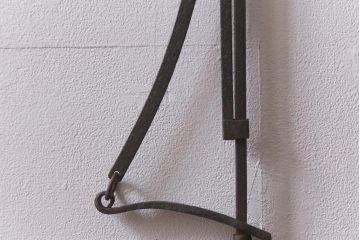 アンティーク雑貨　明治大正期　年月を重ねた風合いが味わい深い自在鉤(じざいかぎ)(R-041701)