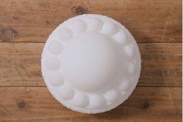 レトロ照明　昭和初期　丸みのあるフォルムが可愛らしいペンダントライト(天井照明、吊り下げ照明)(R-041707)