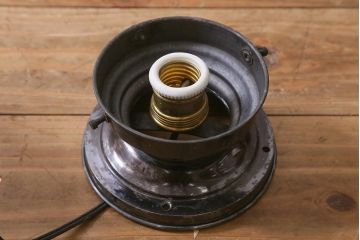 レトロ照明　昭和初期　丸みのあるフォルムが可愛らしいペンダントライト(天井照明、吊り下げ照明)(R-041707)