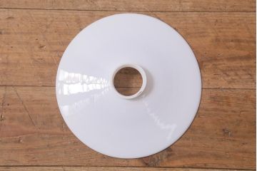 レトロ照明　戦前　昭和レトロ　昔なつかしい平笠シェードのペンダントライト(天井照明、吊り下げ照明)(R-041709)