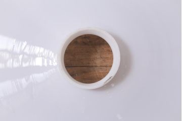 レトロ照明　戦前　昭和レトロ　昔なつかしい平笠シェードのペンダントライト(天井照明、吊り下げ照明)(R-041709)