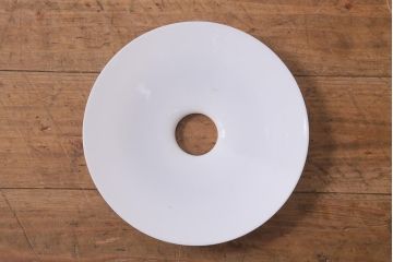 レトロ照明　戦前　昭和レトロ　昔なつかしい平笠シェードのペンダントライト(天井照明、吊り下げ照明)(R-041709)