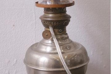 アンティーク照明　昭和初期　オイルランプをリメイクしたお洒落なテーブルランプ(スタンドライト、卓上照明)(R-041711)