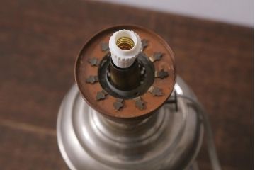 アンティーク照明　昭和初期　オイルランプをリメイクしたお洒落なテーブルランプ(スタンドライト、卓上照明)(R-041711)