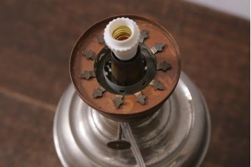 アンティーク照明　昭和初期　オイルランプをリメイクしたお洒落なテーブルランプ(スタンドライト、卓上照明)(R-041711)