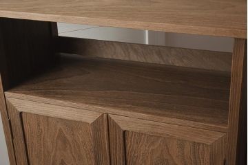 在庫未使用品　IDC大塚家具　松創　焼桐　器局(茶道具、戸棚、キャビネット)(定価約147万円)(R-041713)